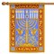 Toland Home Garden Festival of Lights Chanukah Menorah Outdoor House Flag - 40" x 28" - Blue and Gold